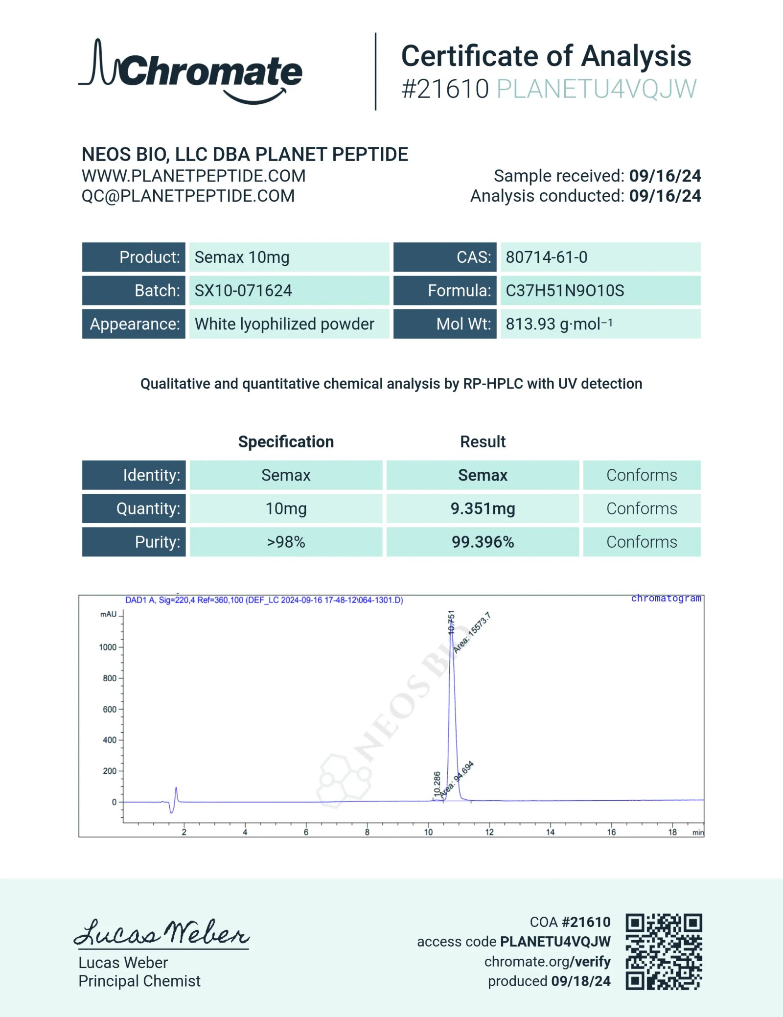 Semax 10MG