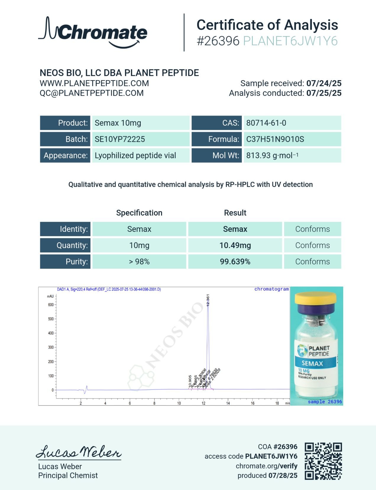 Semax 10MG