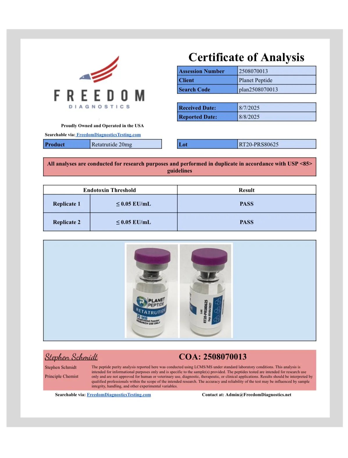 Bulk Retatrutide-RUO 20MG 10 x 20MG Vials - Image 12
